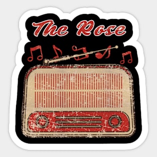 Retro The Rose Sticker